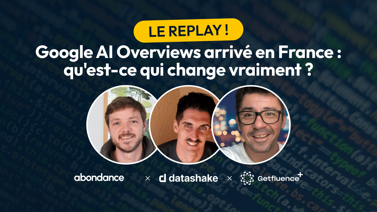 Replay Webinar GEO x Getfluence x DataShake x Abondance