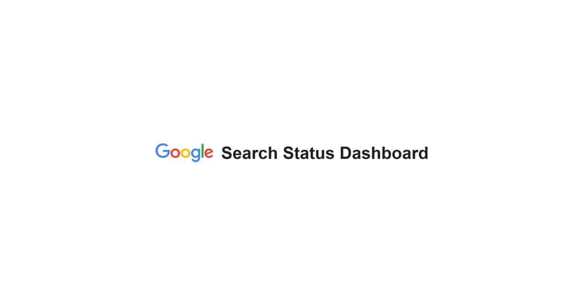 Logo de Google Search Status Dashboard
