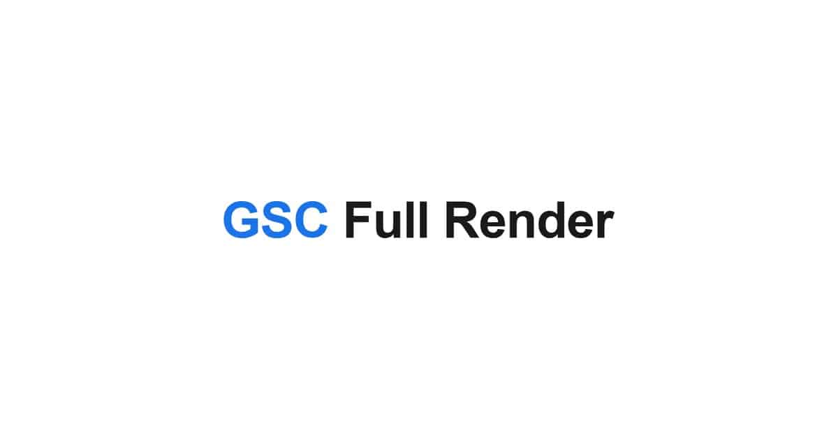Logo de GSC Full Render