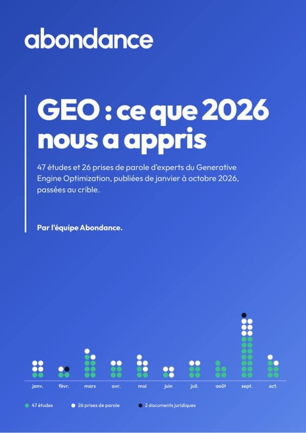 Couverture du livre blanc GEO : ce que 2026 nous a appris