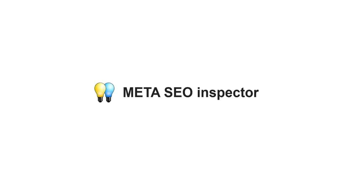 Logo de META SEO inspector